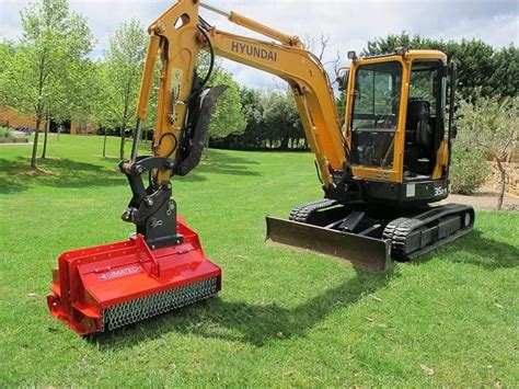 mini excavator with mulcher|mulching heads for mini excavators.